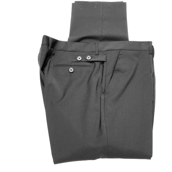 DOLCE & GABBANA Staff Men's Black Dress Pants Wool Blend Stretch Size 56 Eur - Picture 8 of 12